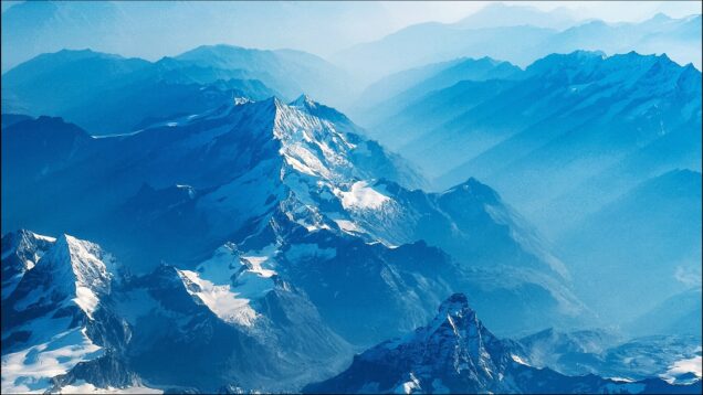 Blue mountain range